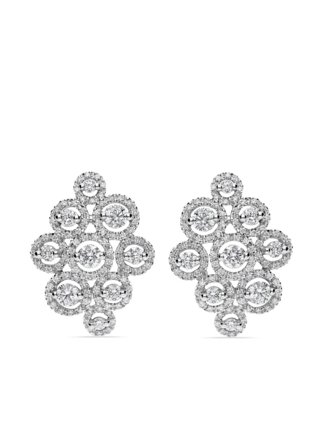 

Серьги Crops из белого золота с бриллиантами LEO PIZZO, серебряный