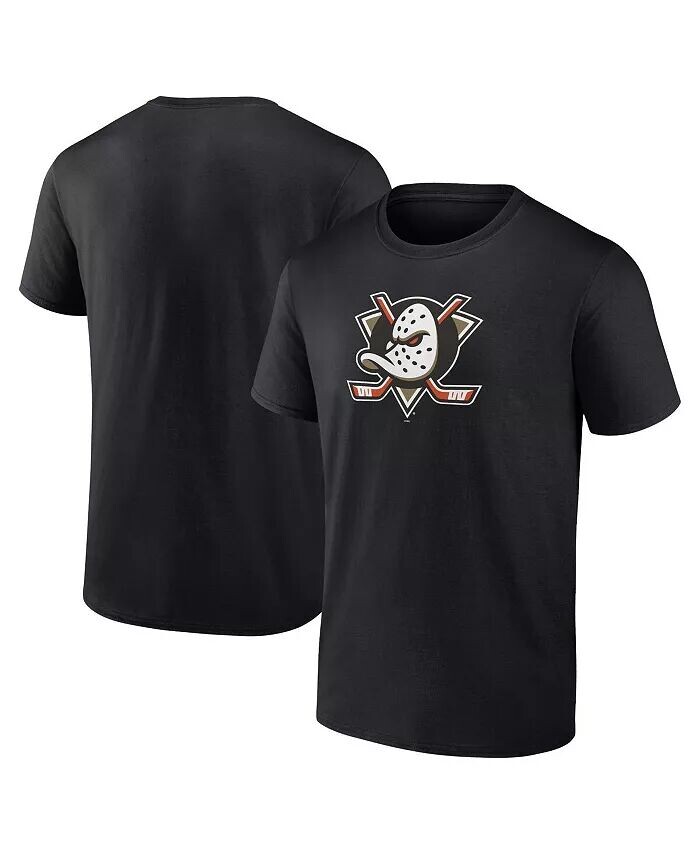 

Мужская черная футболка с логотипом Anaheim Ducks Primary Fanatics, черный