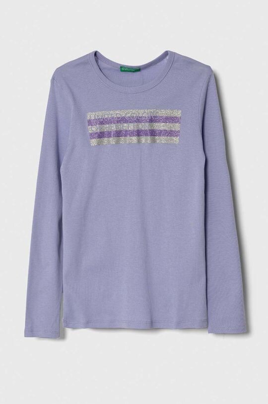 

Детская лонгслив United Colors of Benetton, фиолетовый