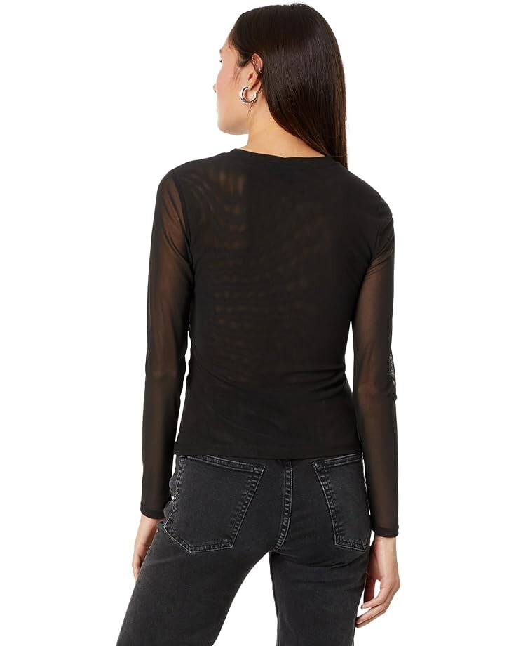 

Топ Sanctuary Main Squeeze Mesh Top, черный