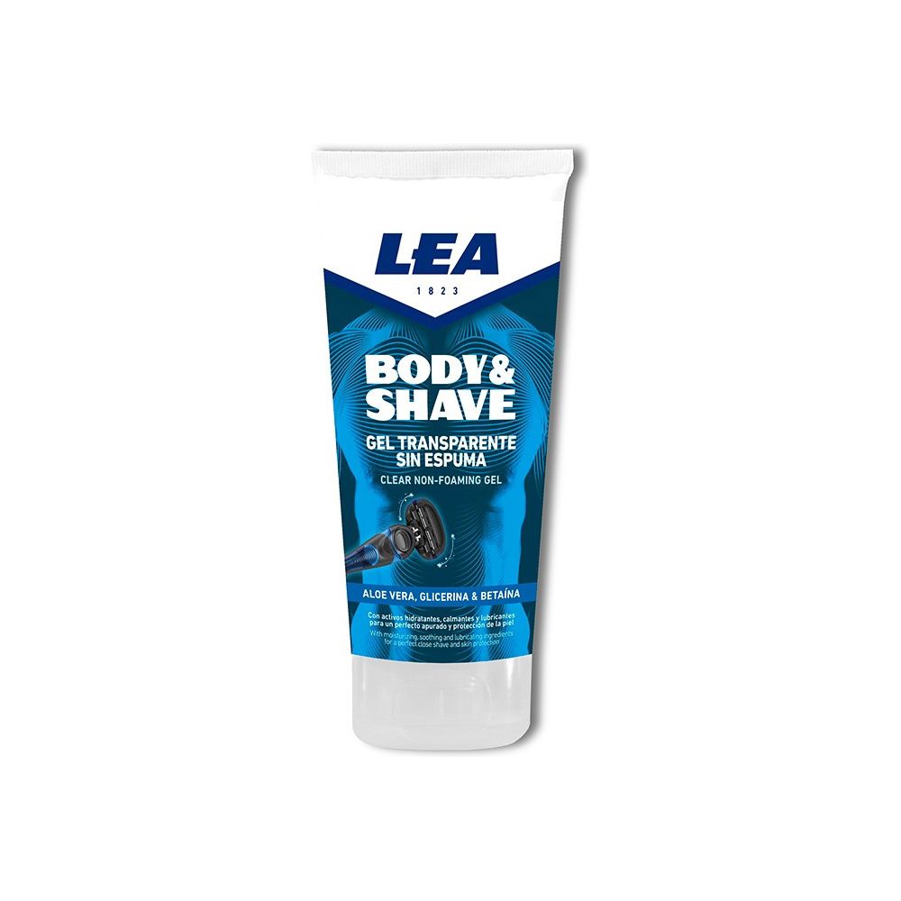 Пена для бритья Body & shave gel de afeitar sin espuma Lea, 175 мл цена и фото