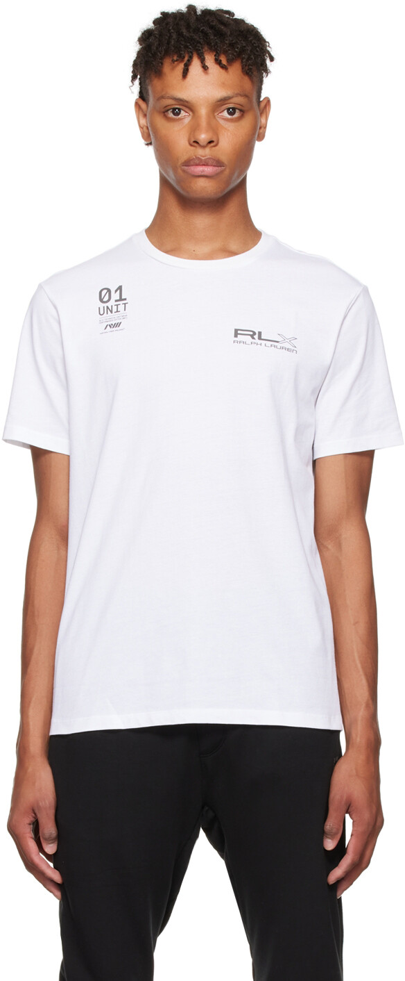 

Белая хлопковая футболка RLX Ralph Lauren