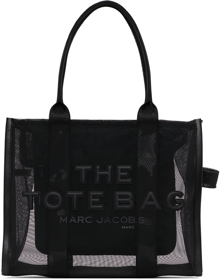 

Черная объемная сумка-тоут The Tote Bag с крупной сеткой Marc Jacobs, Черный