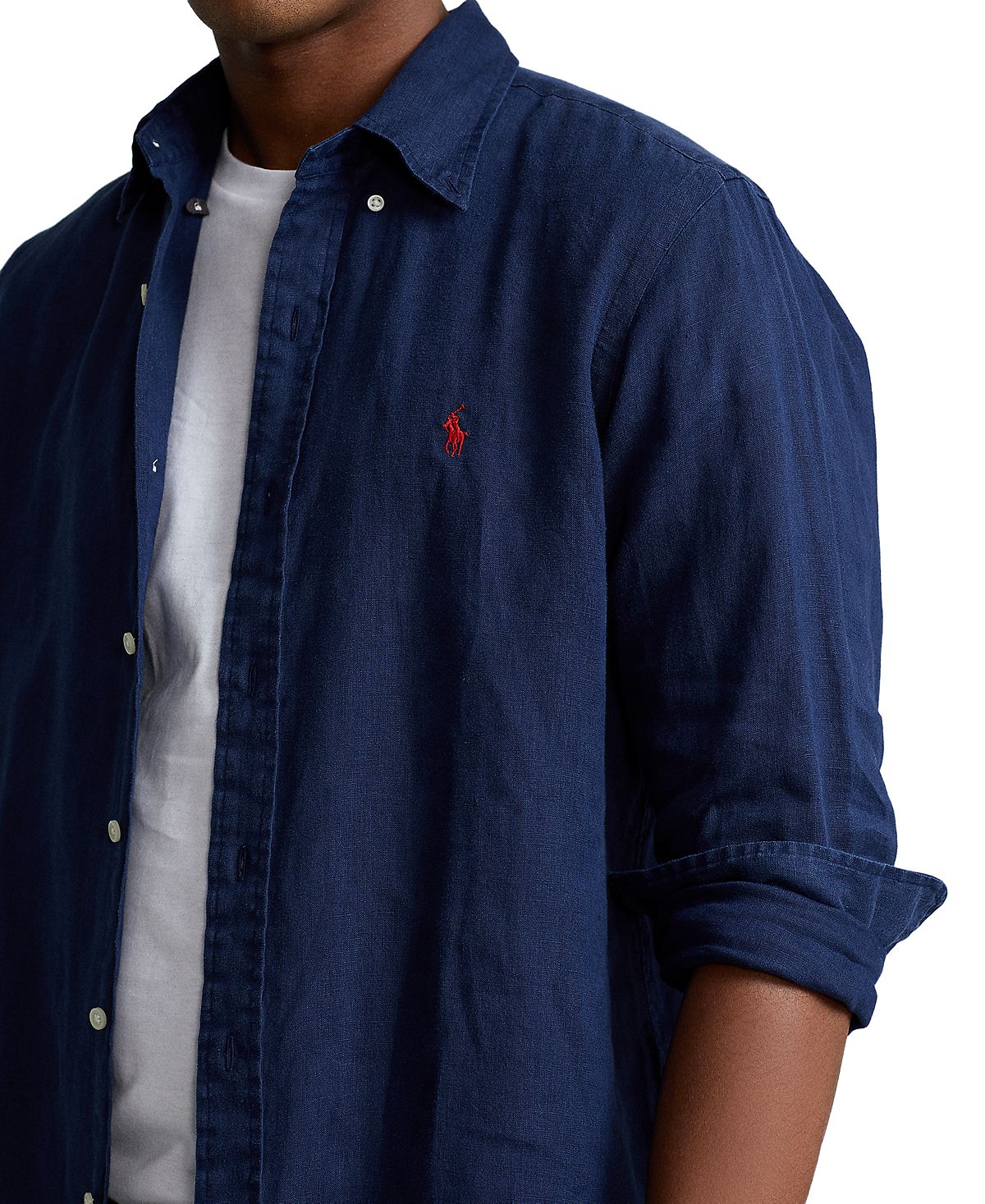 Мужская льняная рубашка классического кроя Polo Ralph Lauren, мульти –  купить по выгодным ценам с доставкой из-за рубежа через сервис  «CDEK.Shopping»