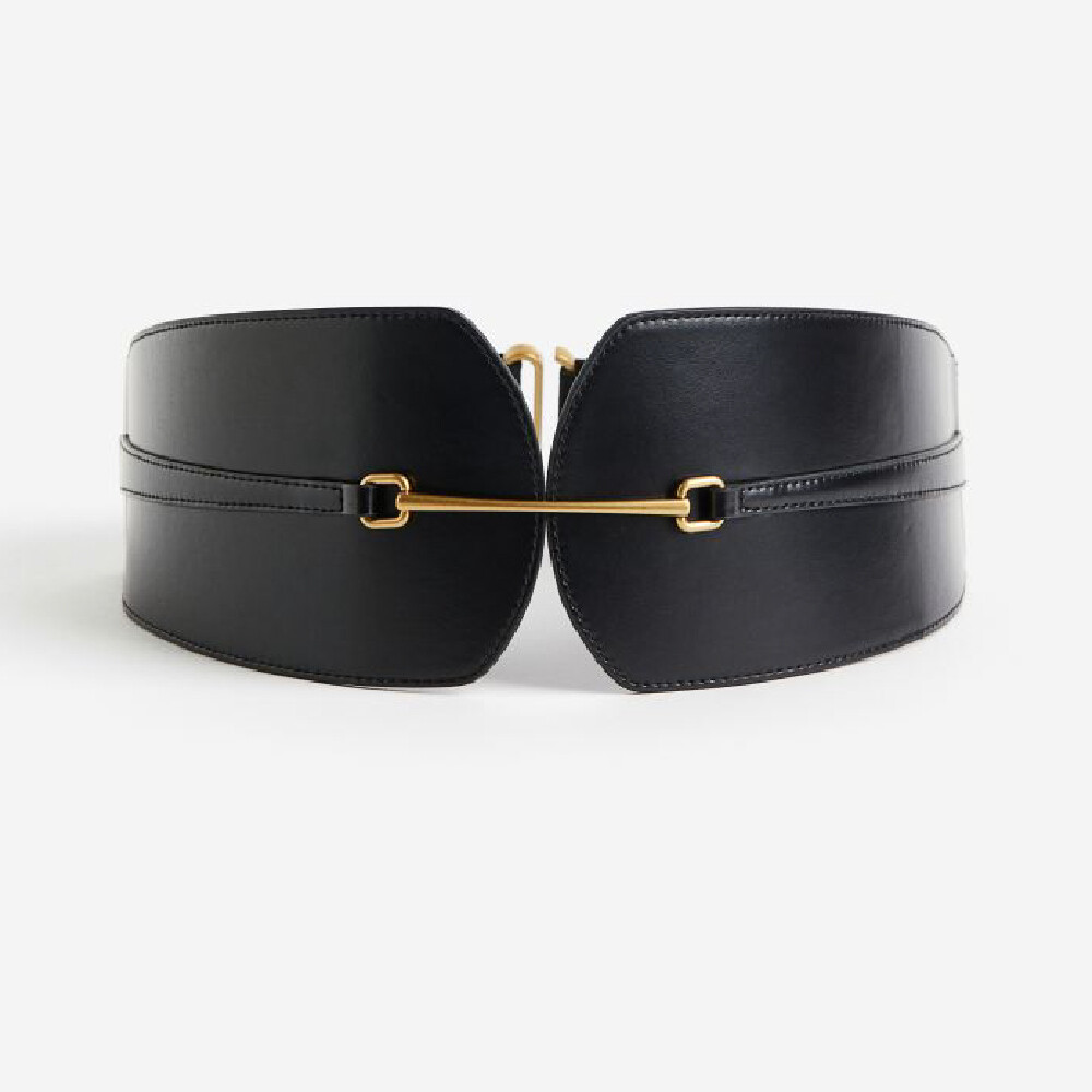 

Ремень H&M Wide Waist, черный