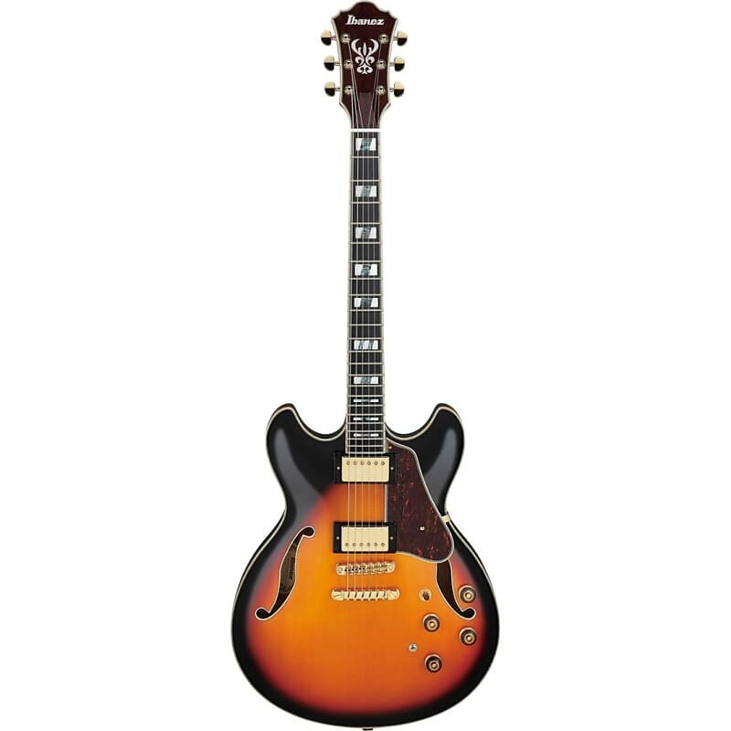 

Ibanez AS Artstar Series AS113 Электрогитара с полым корпусом, коричневый Sunburst AS113BS