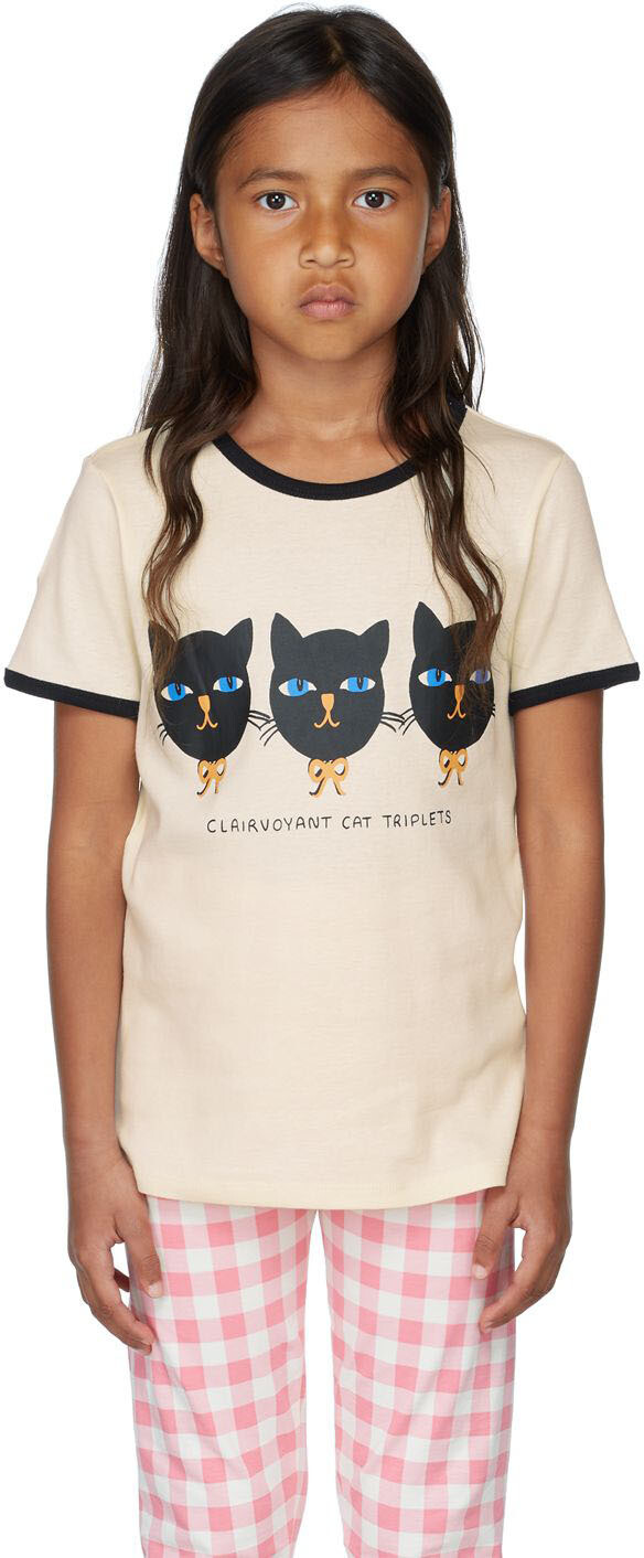 

Детская футболка Off-White Cat Triplets Mini Rodini