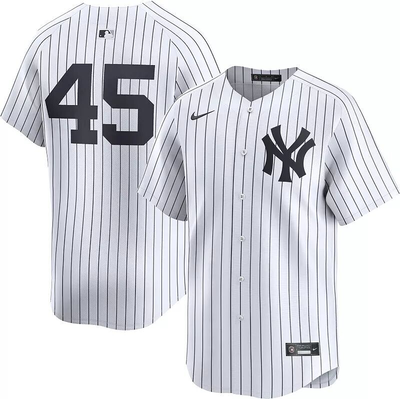 

Мужское джерси Nike New York Yankees Gerrit Cole #45 White Limited Vapor