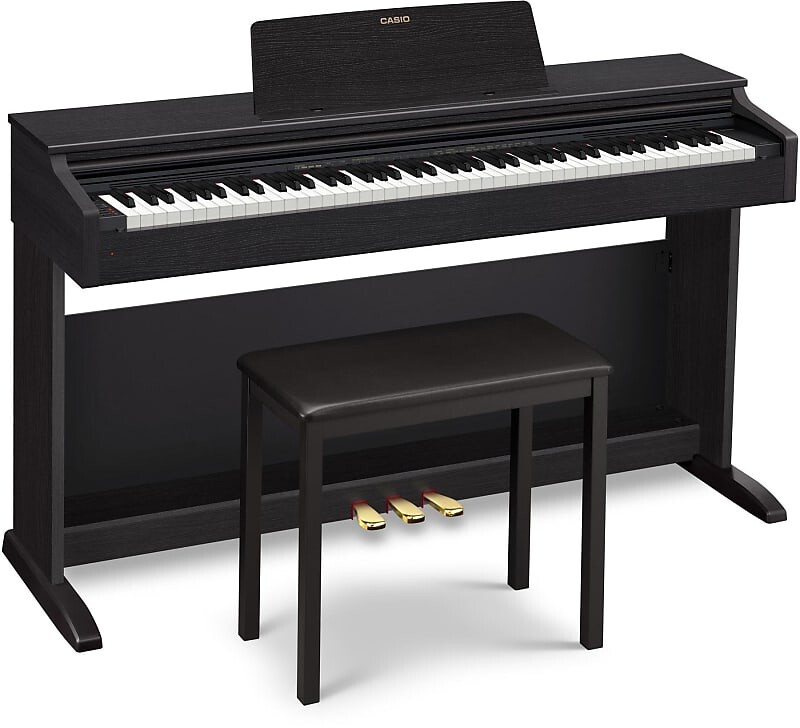 

Casio AP270-BK 88-клавишное цифровое пианино со скамьей, черное AP270-BK 88-Key Digital Piano