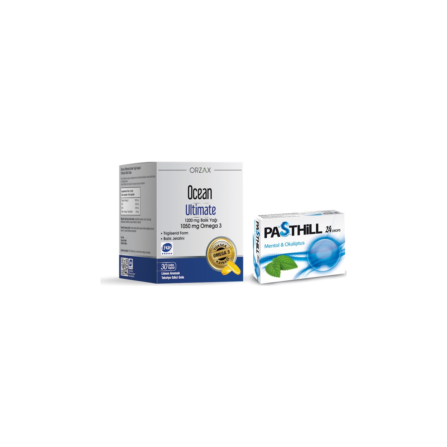 Омега-3 Ocean Ultimate таблетки лизоцим витатека для горла со вкусом малины 30 таблеток по 200 мг