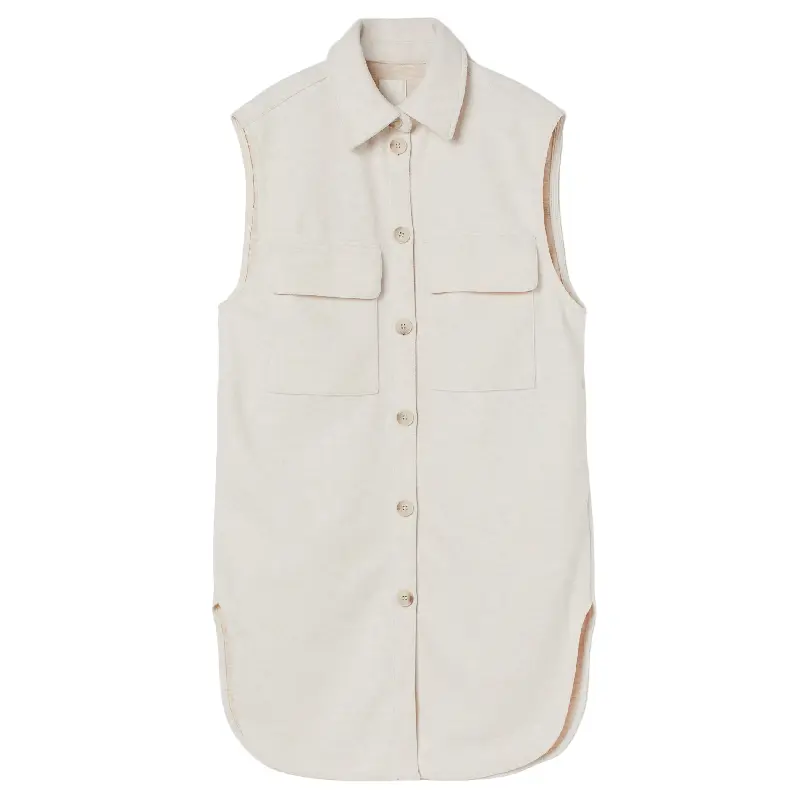 

Куртка рубашка H&M Sleeveless, бежевый