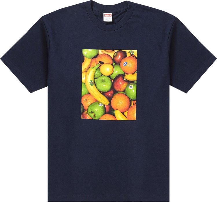 Футболка Supreme Fruit Tee 'Navy', синий футболка supreme fruit tee green зеленый