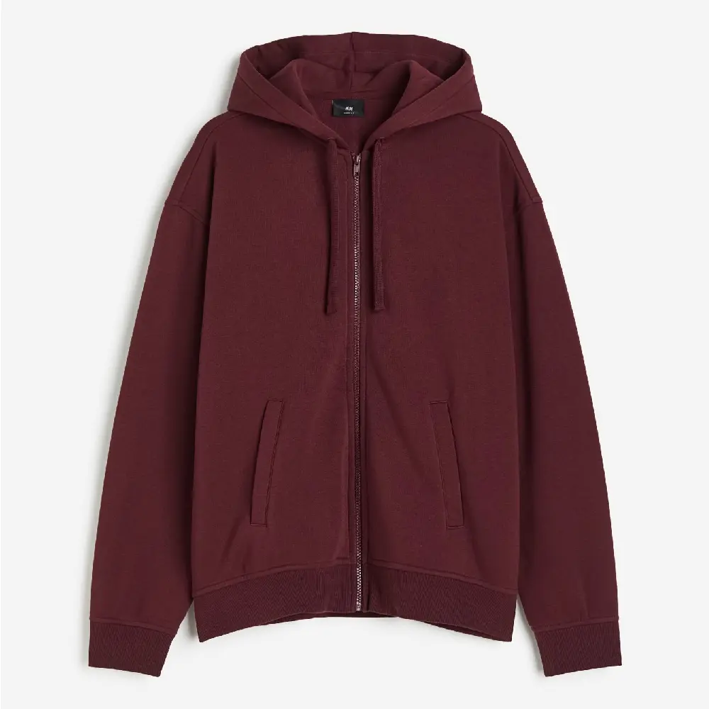 

Толстовка H&M Relaxed Fit, бордовый, Красный