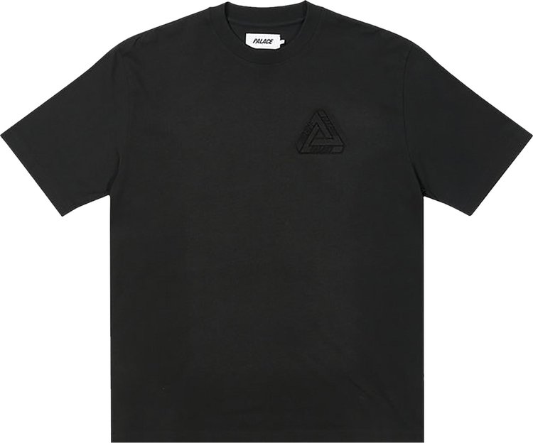 Футболка Palace Tri-Ferg Embossed T-Shirt 'Black', черный толстовка palace fleece tri ferg crew black черный