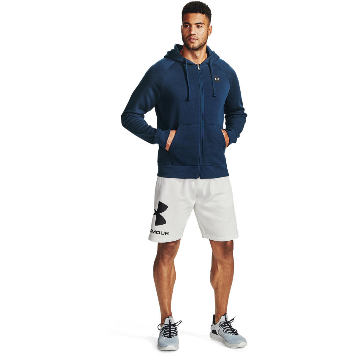 

Толстовка Rival Fleece Full Zip Men UNDER ARMOUR, синий