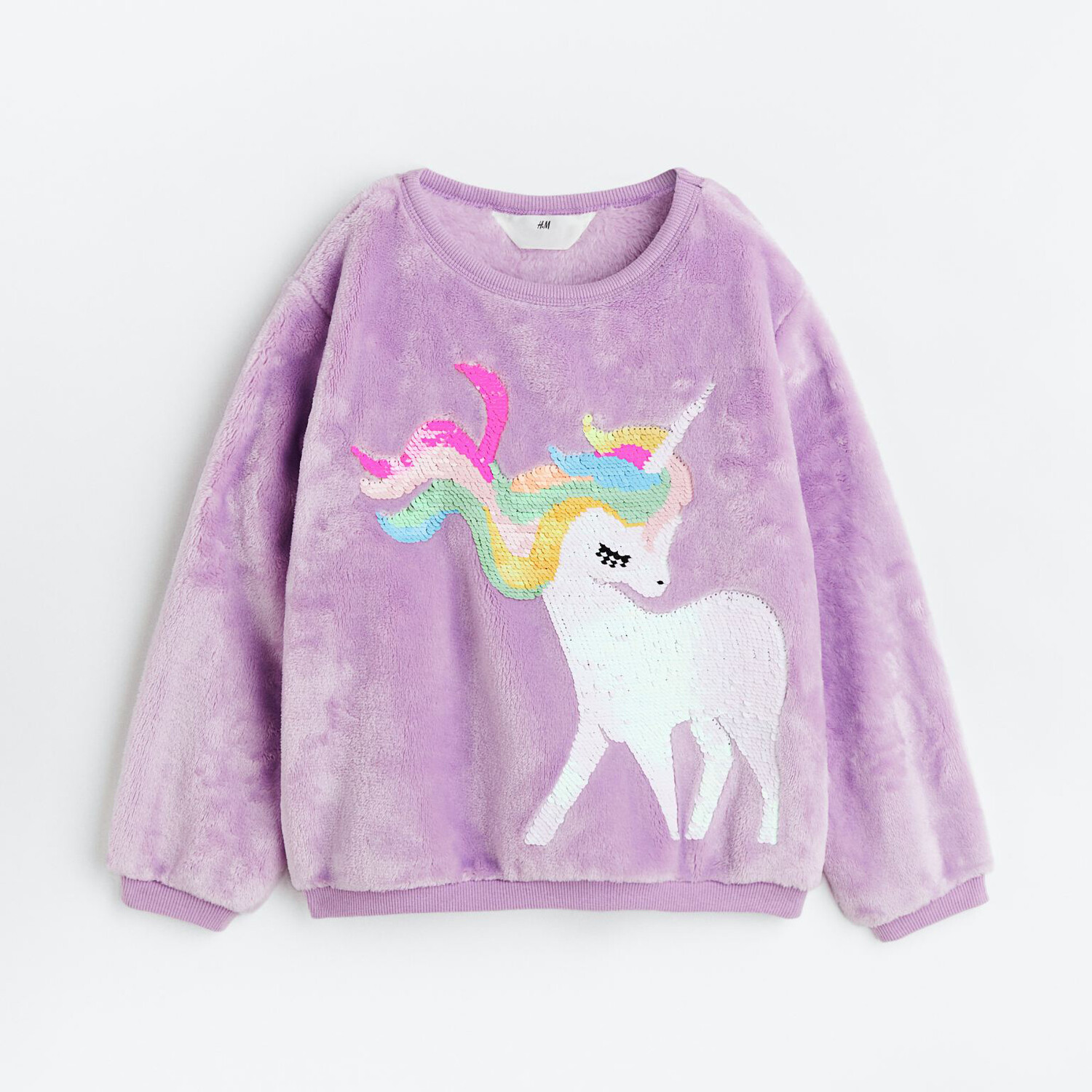 

Толстовка с дизайнерским рисунком H&M Unicorn, фиолетовый