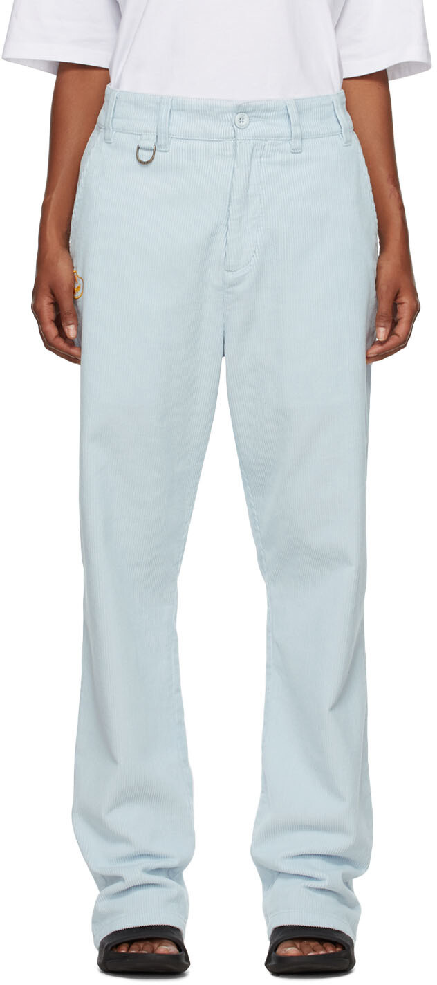 

SSENSE Эксклюзивные синие хлопковые брюки drew house