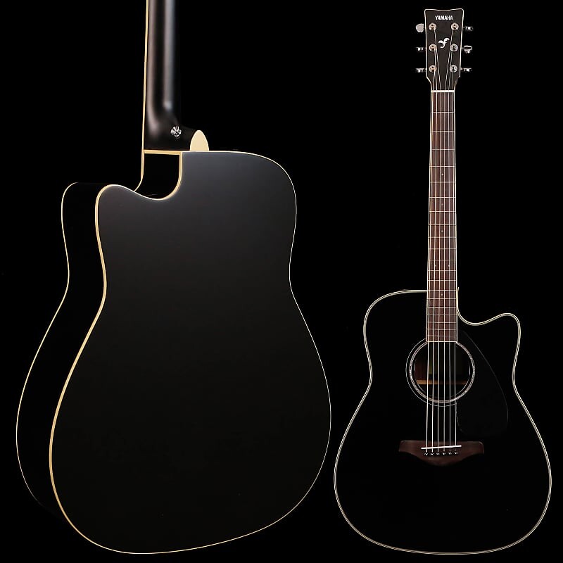 

Yamaha FGX830C BL Black Folk Acoustic Electric Solid Top Палисандр Нижняя дека и обечайки 4 фунта 12,4 унции FGX830C BL Black Folk Acoustic Electric Solid Top Rosewood Ba...