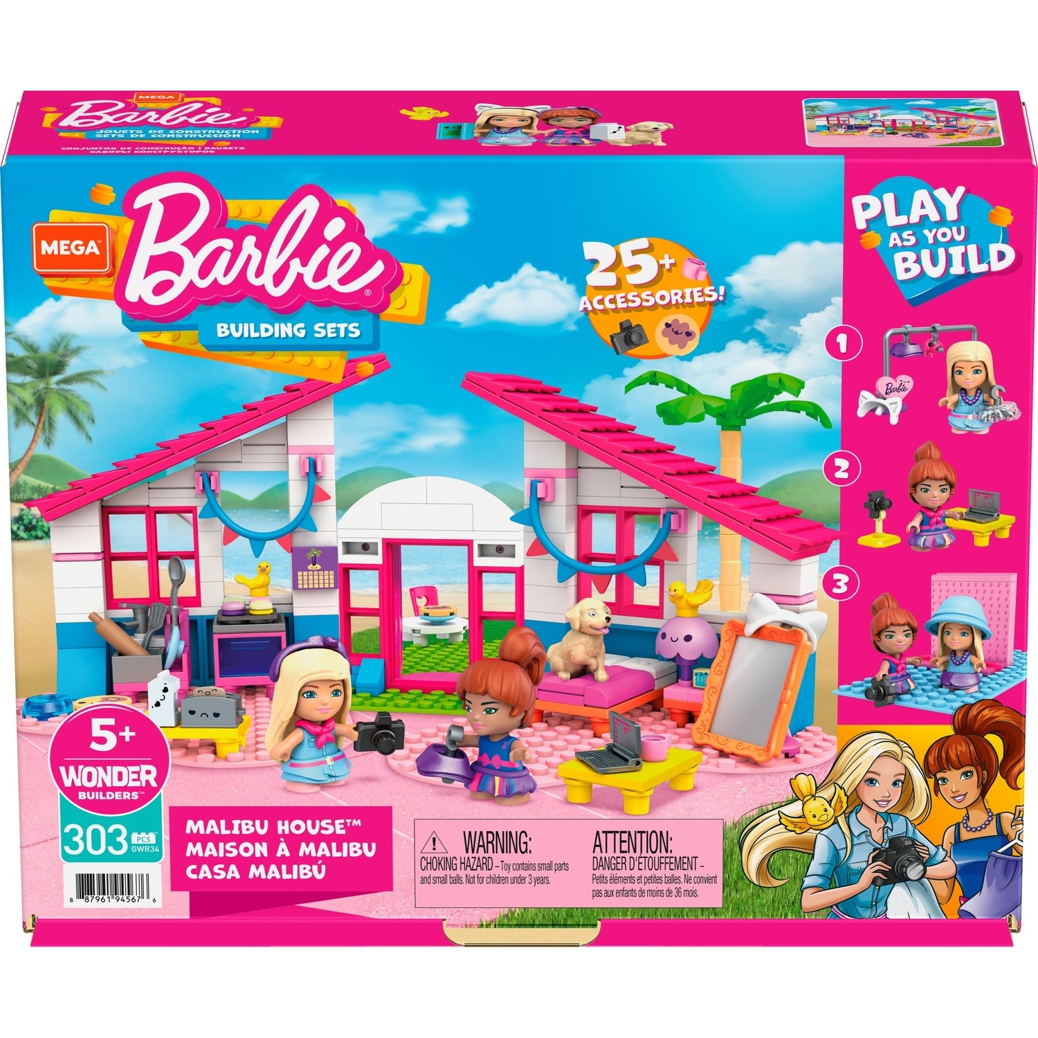 Заказать Дом Barbie Mega Construx в Малибу – цены, описание и  характеристики в «CDEK.Shopping»