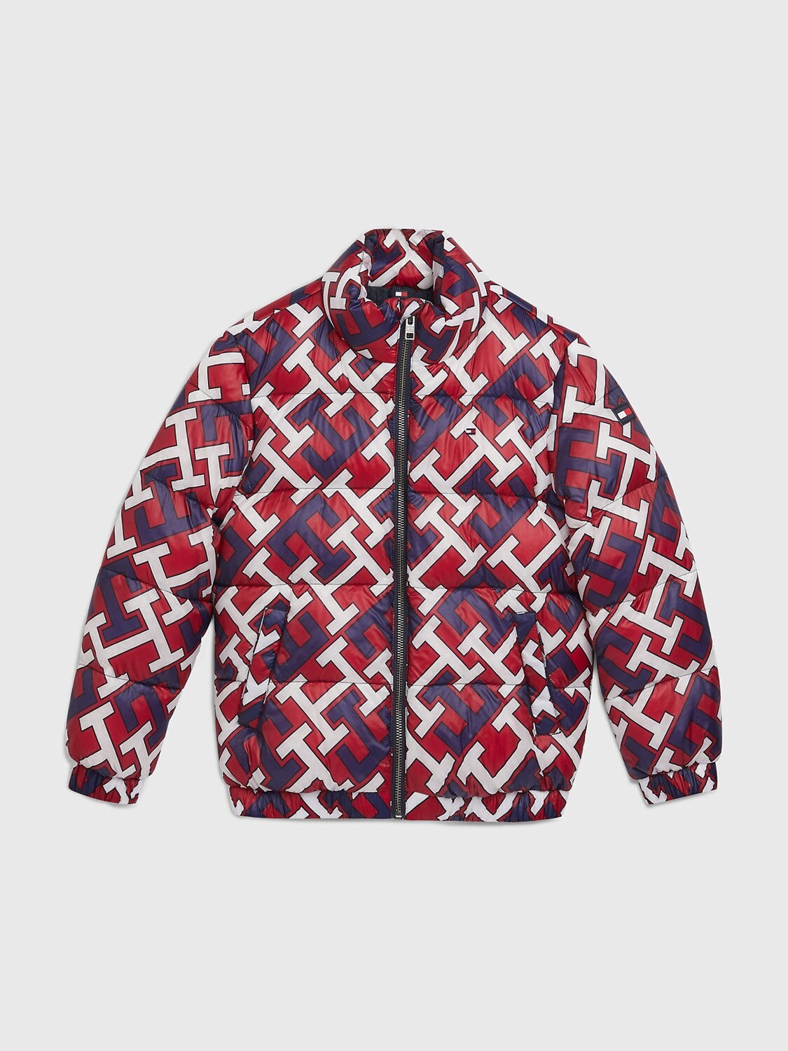 

Детская пуховая куртка с монограммой Tommy Hilfiger, вензель