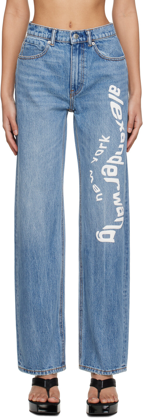 

Синие джинсы EZ Alexander Wang