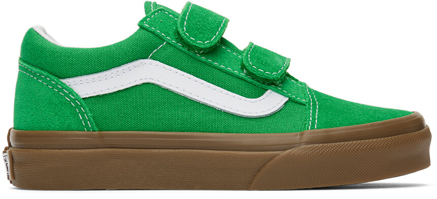 

Детские зеленые кроссовки Old Skool V Little Kids Vans