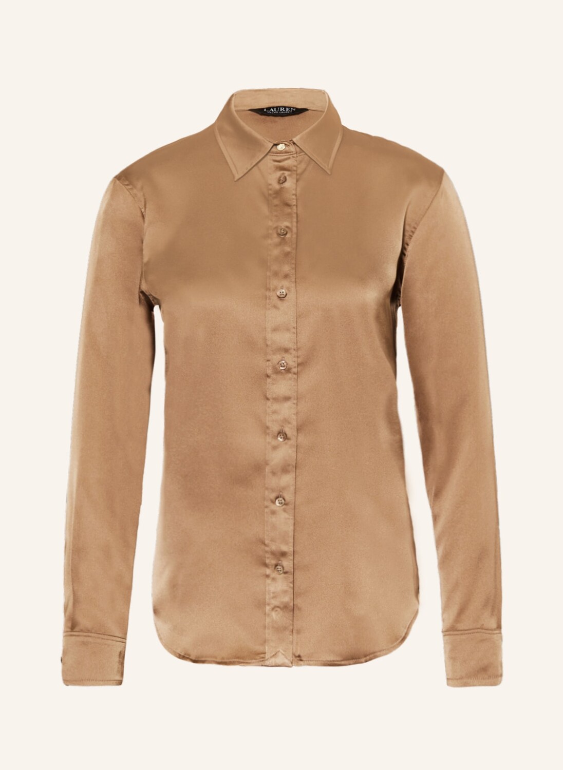 

Блуза рубашка LAUREN RALPH LAUREN aus Satin, кэмел