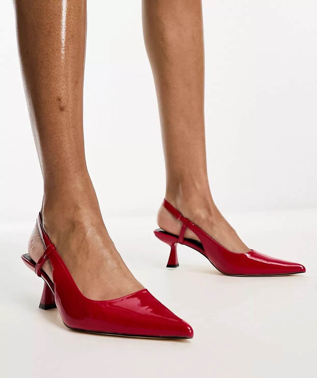 

Лакированные туфли на среднем каблуке Glamorous Slingback, красный