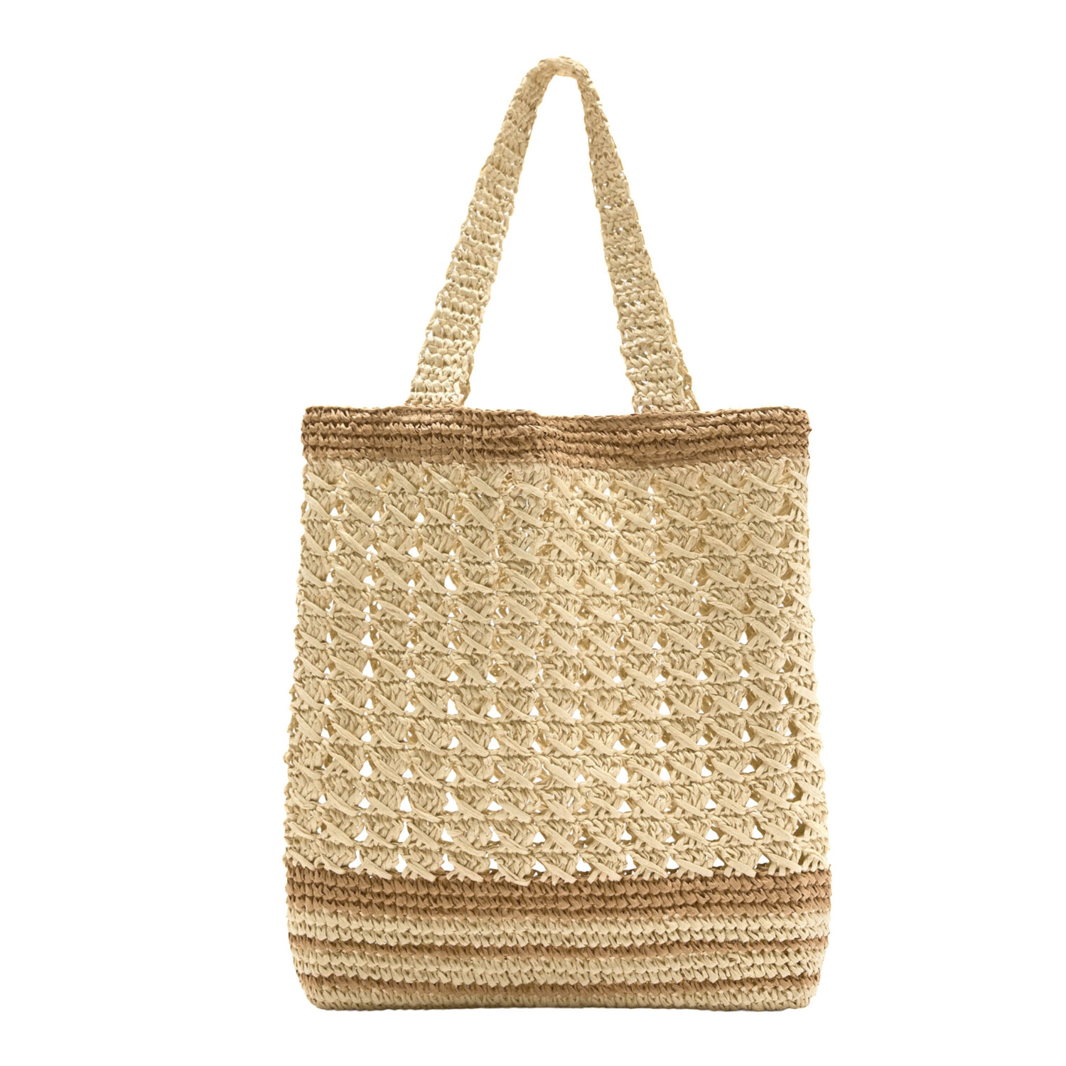 

Сумка Zara Plaited Tote, бежевый