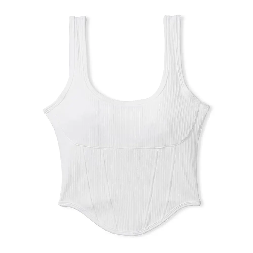 

Топ Victoria's Secret Pink The Cinched Corset Top, белый