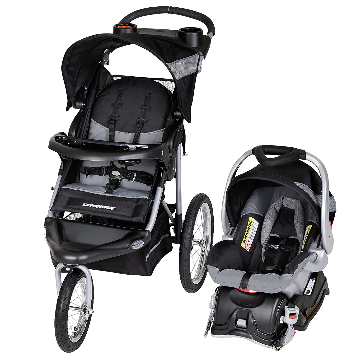 Детская коляска + автокресло Baby Trend Expedition Jogger, черный/белый аскона baby flex spin 90x190