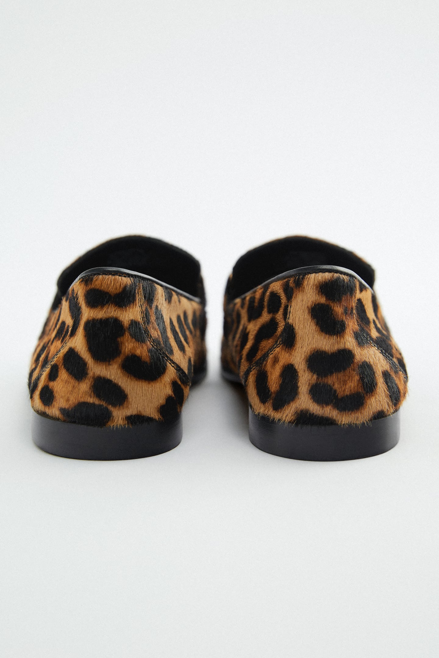 Leopard sale loafers zara