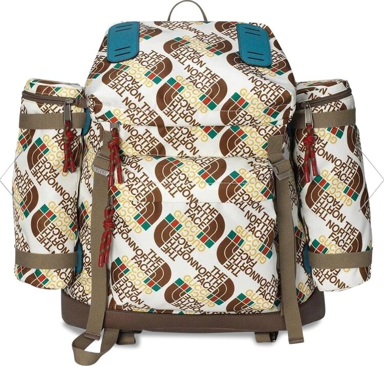 

Рюкзак The North Face x Gucci Large Backpack Ivory and Brown, коричневый