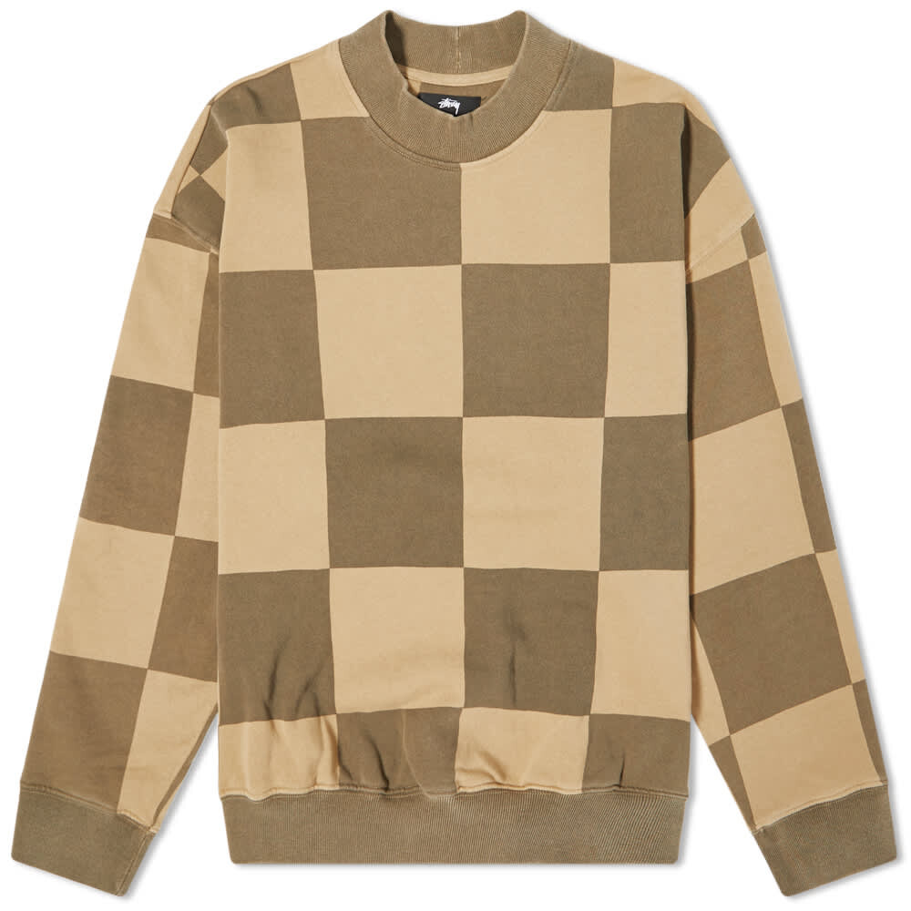 

Флисовый свитер Checker Pirnt с воротником под горло Stussy