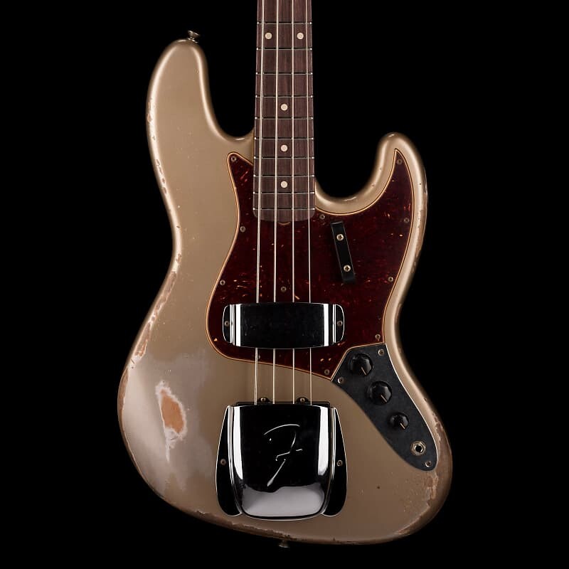 

Fender Custom Shop 1961 Jazz Bass Heavy Relic Aged Shoreline Gold