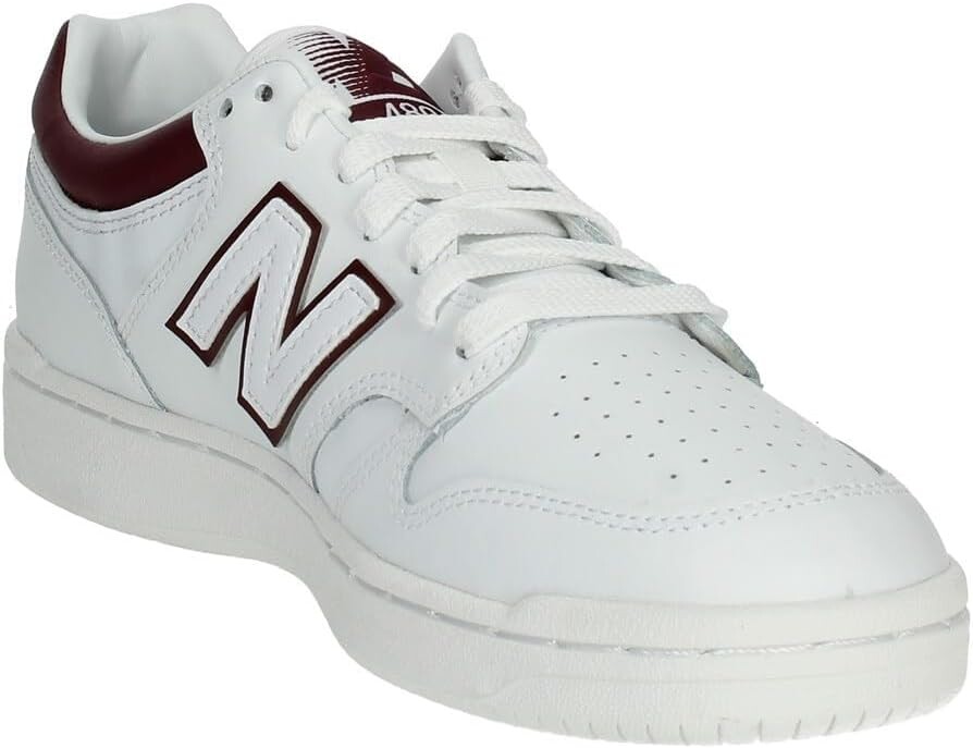 

Кроссовки BB480L v1 New Balance, цвет White/Burgundy
