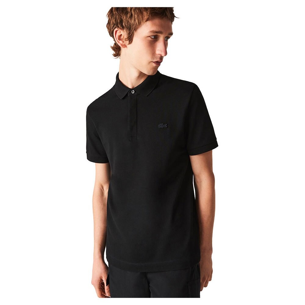 

Поло с коротким рукавом Lacoste Paris Regular Fit Stretch Cotton Piqué, черный