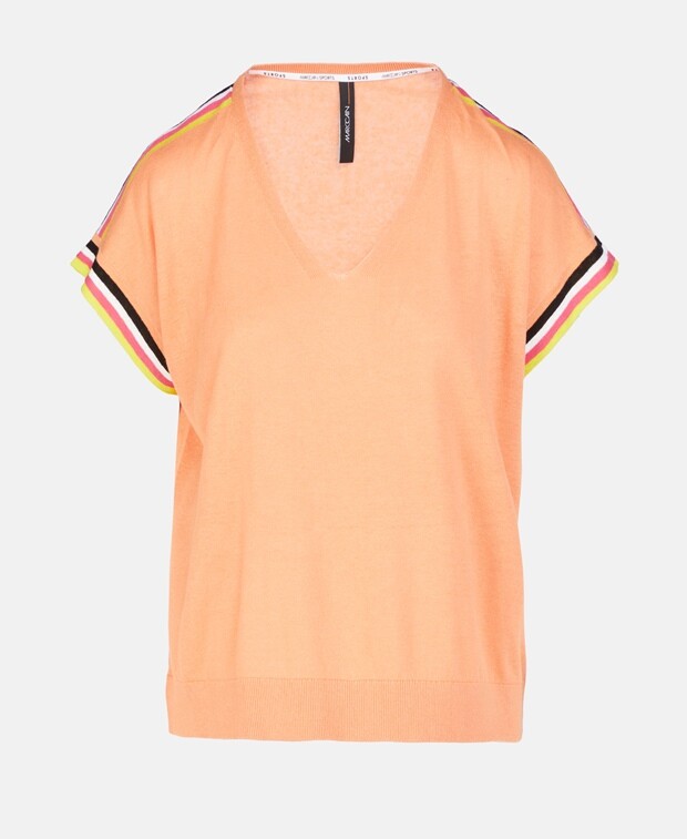

Льняная трикотажная рубашка Marc Cain Sports, лосось