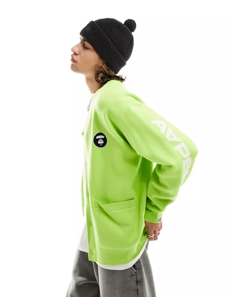 

AAPE by A BATHING APE – теперь зеленый кардиган