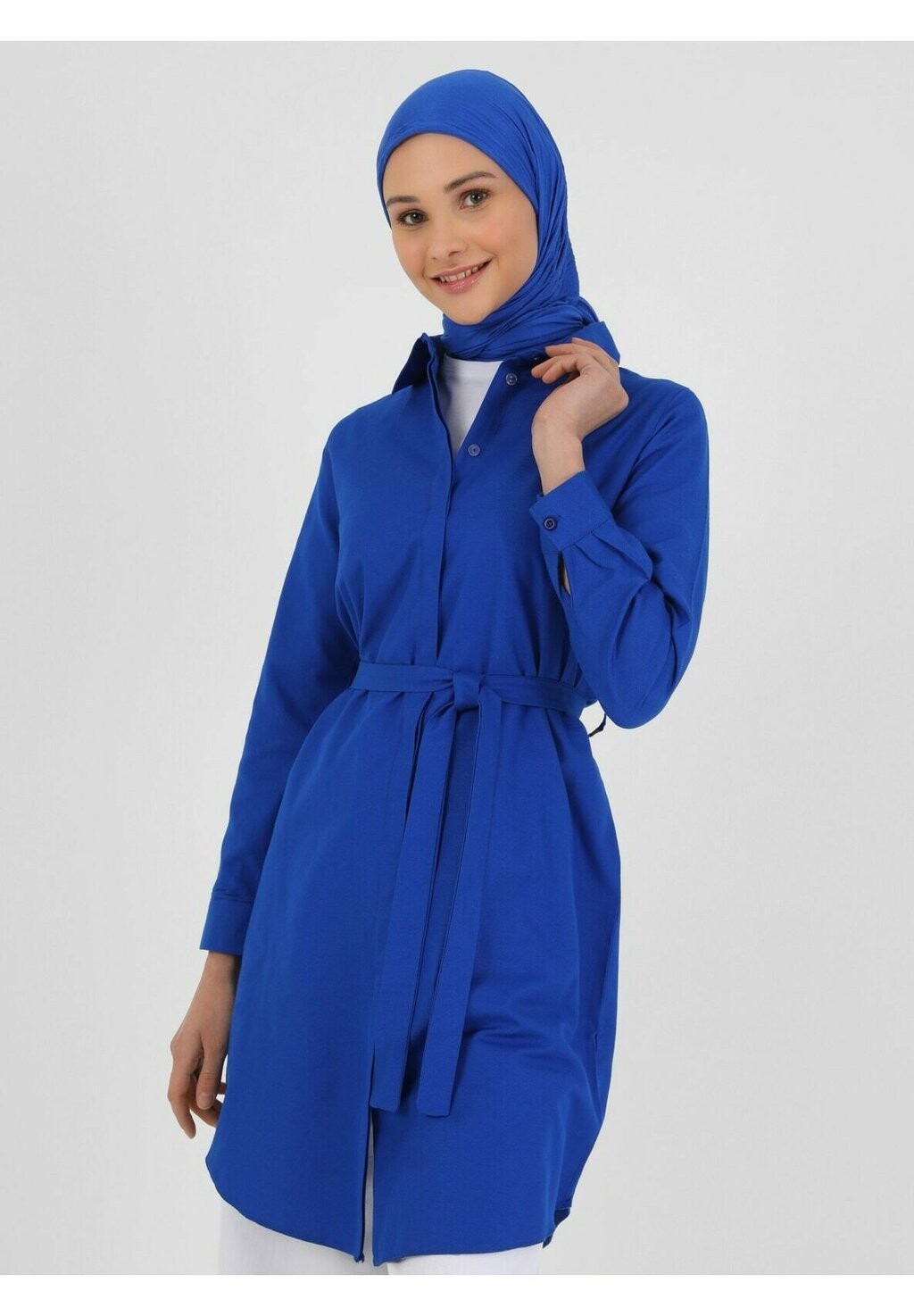 

Рубашка Refka Basic Modanisa, цвет dark blue