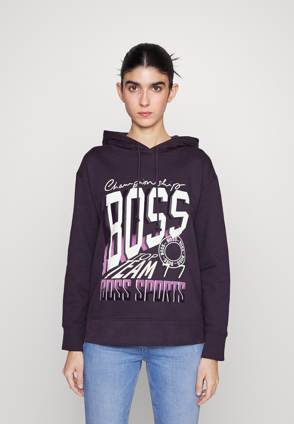 

Толстовка BOSS, фиолетовый