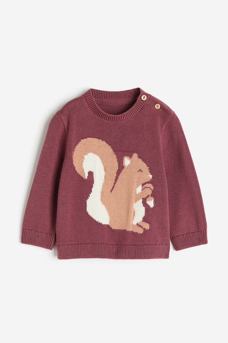 

Хлопковый свитер H&M, розовый