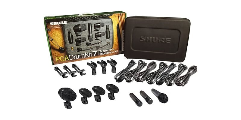 

Комплект барабанных микрофонов Shure PGADRUMKIT7 7pc Drum Microphone Kit