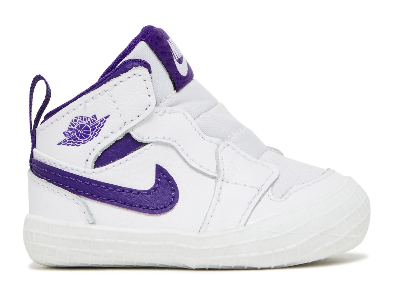 Кроссовки Air Jordan Air Jordan 1 Crib Bootie 'Court Purple', белый