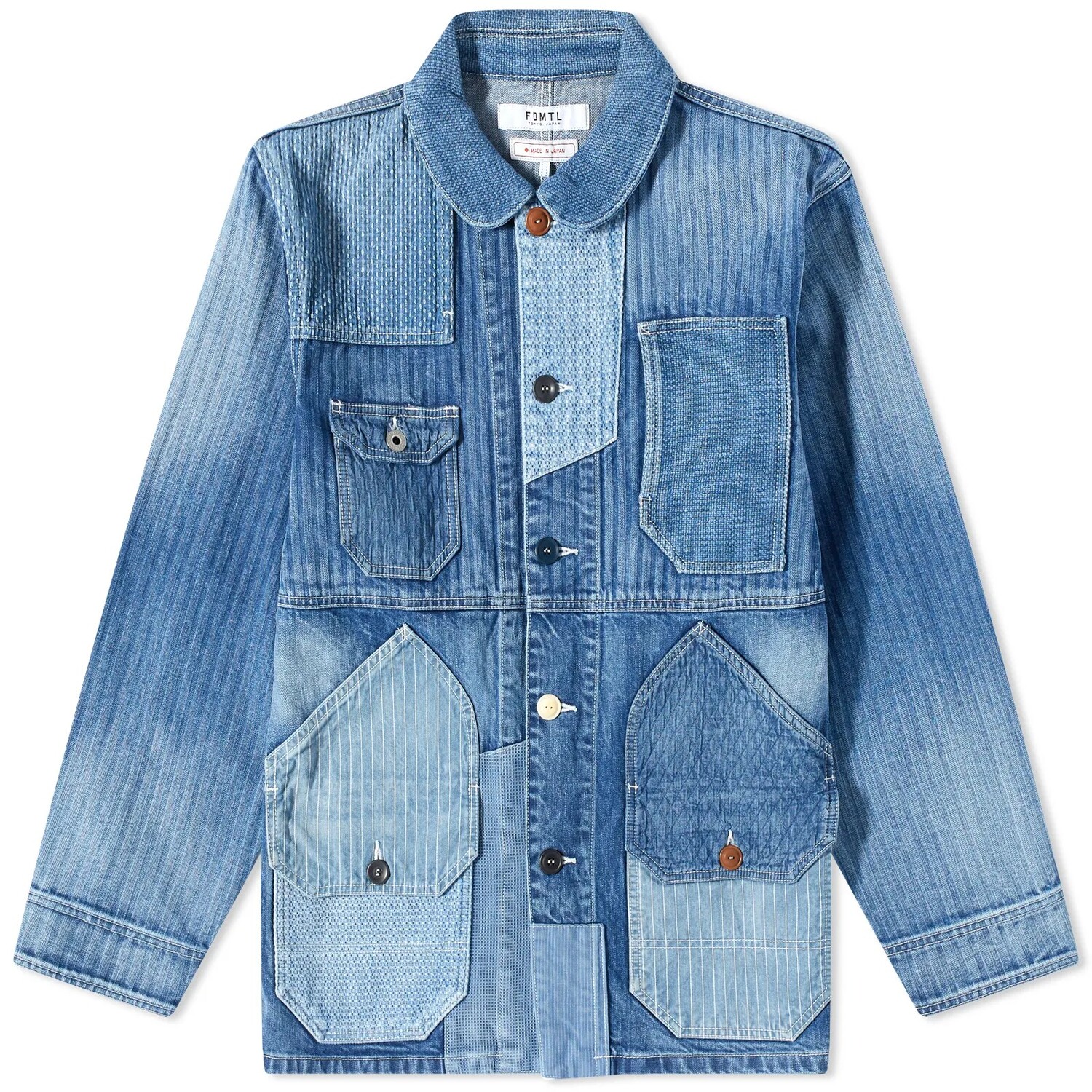 

Куртка джинсовая Fdmtl Patchwork Coverall, синий