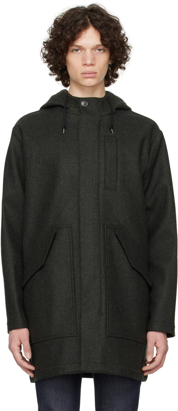 

Хаки Пальто Матье A.P.C.