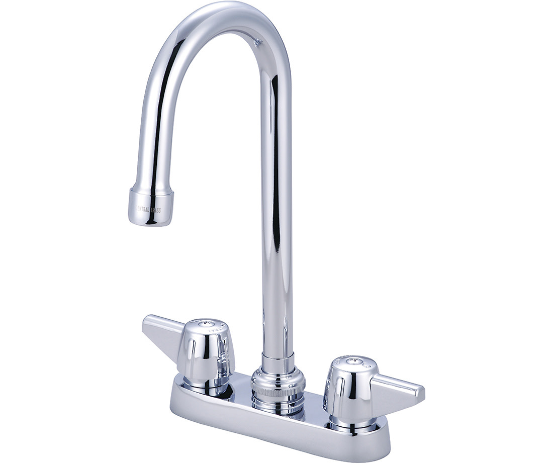 Центральный Латунный барный кран Pioneer Faucets 0084-A17 Centerset 1,5 GPM, polished chrom цена и фото