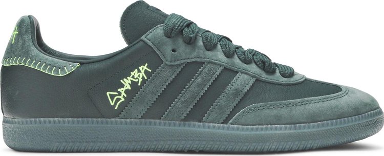 Кроссовки Adidas Jonah Hill x Samba 'Green Night', зеленый - фото