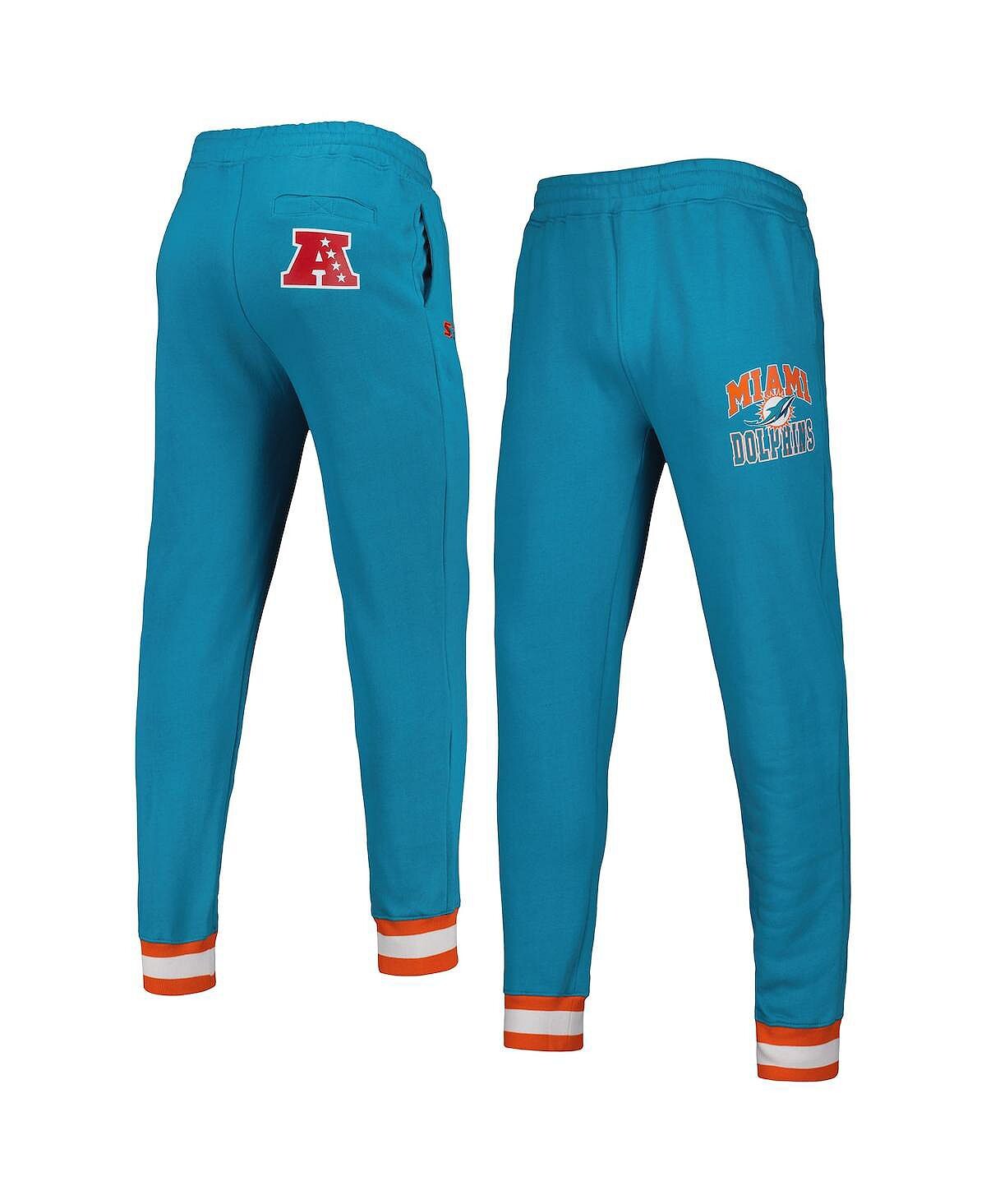 

Мужские брюки-джоггеры aqua miami dolphins blitz из флиса Starter