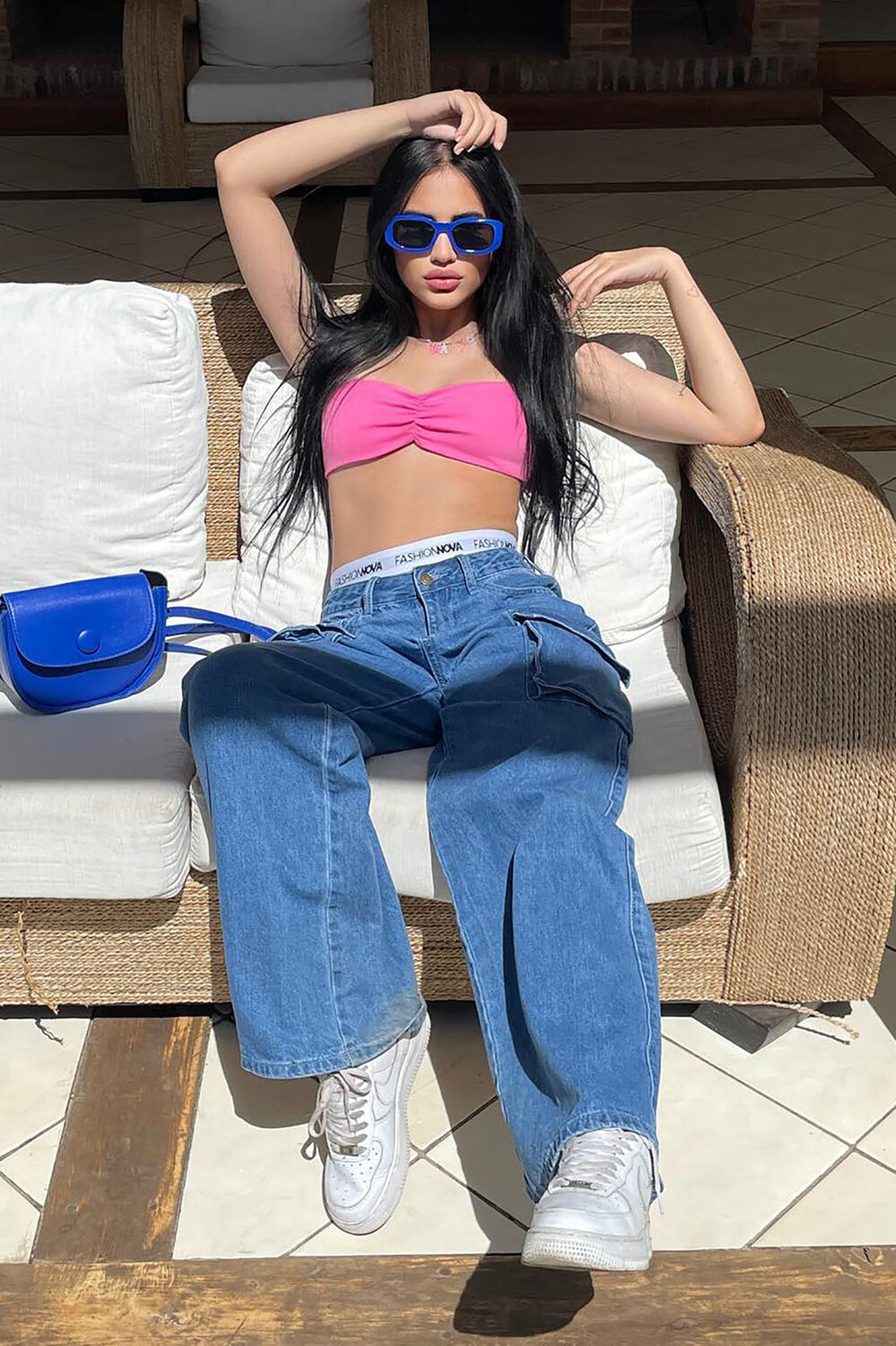

Топ Fashion Nova 8643HT, розовый